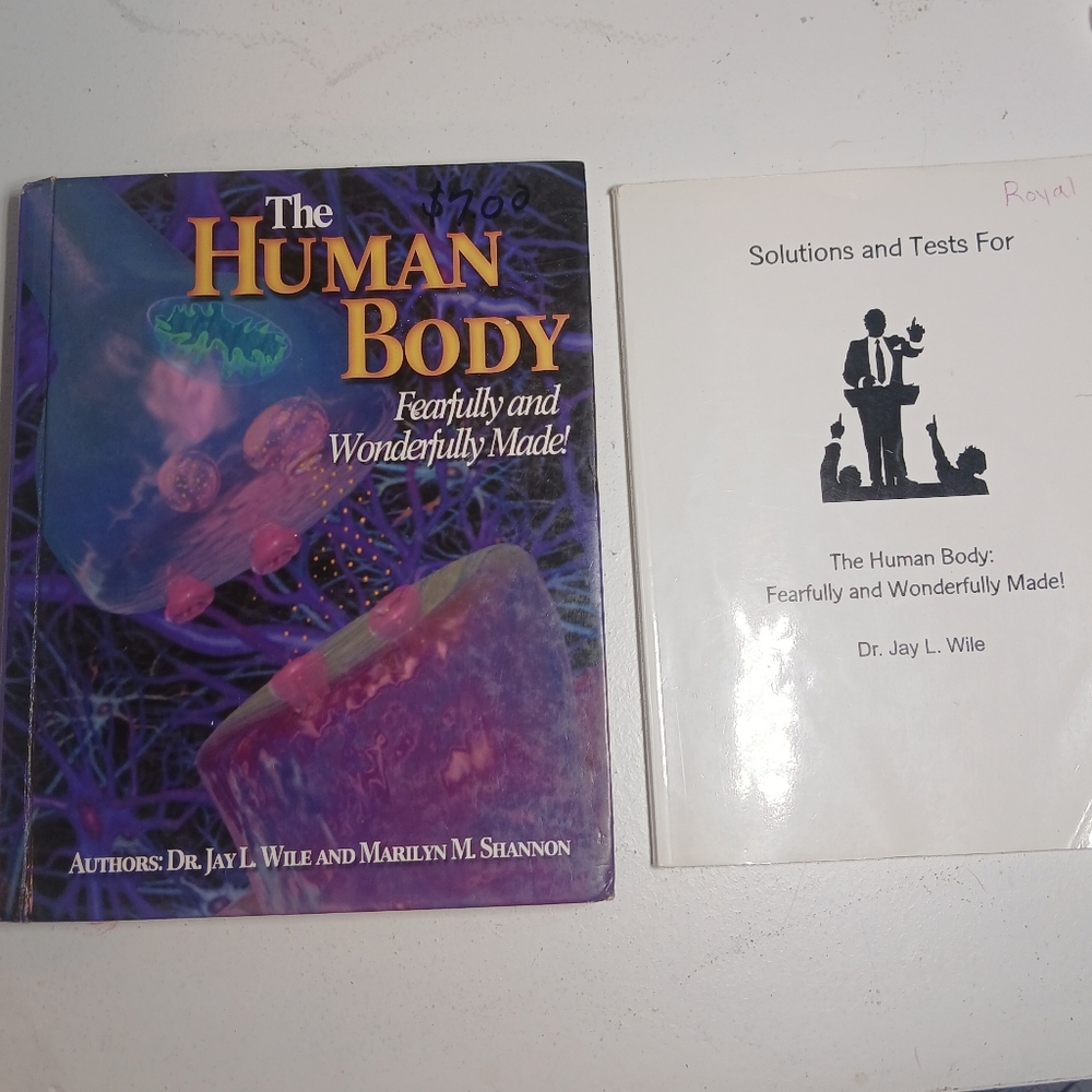 The Human Body Fearfully and Wonderfully Made w/ Solutions Test Book Apologia